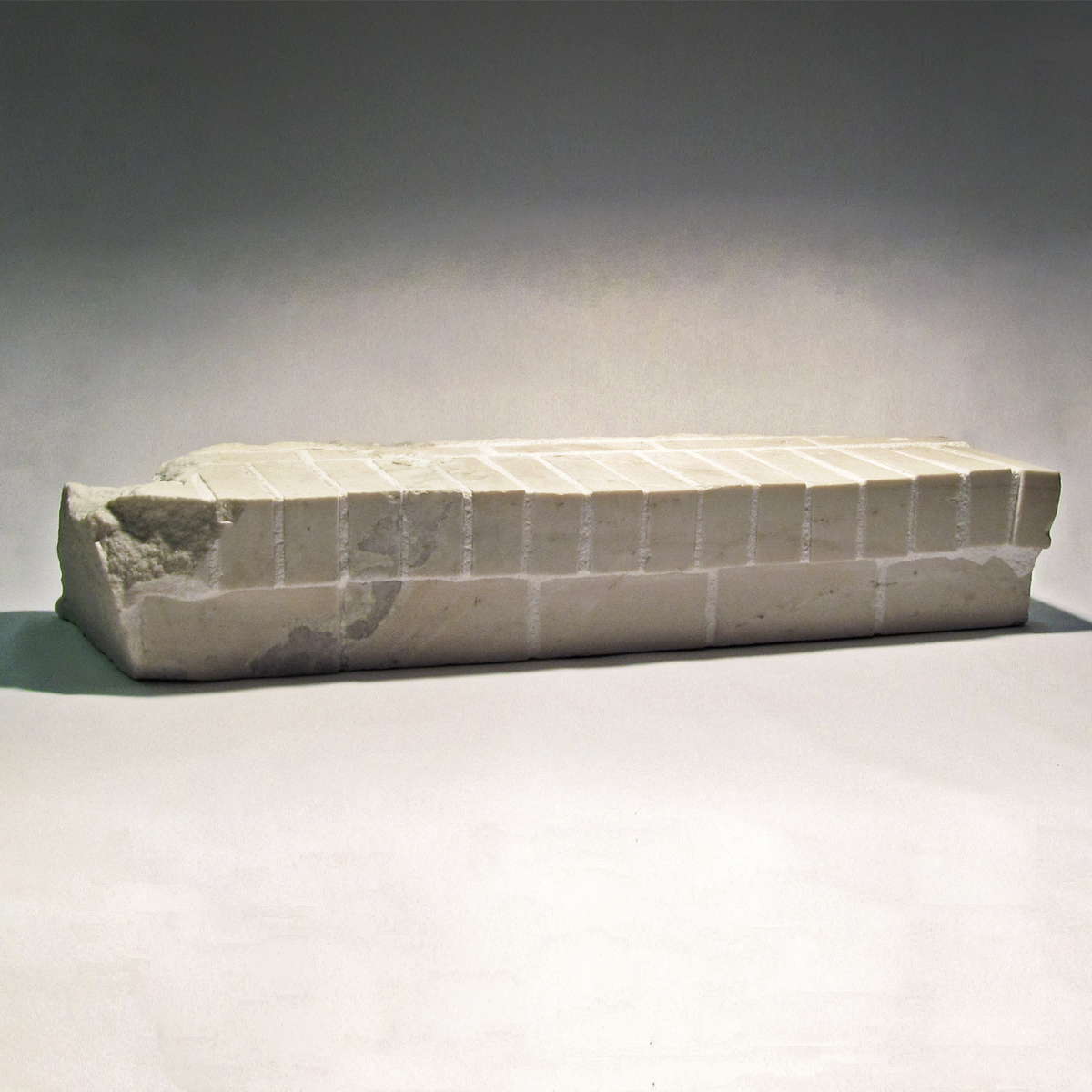 New Construction, marble, 8 x 46 x 14 in.
